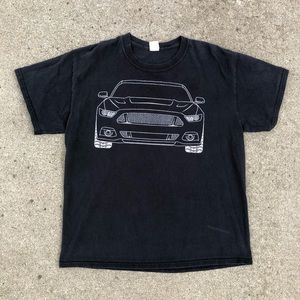 Y2K Ford Mustang Muscle Car Graphic T-shirt Shirt Pullover
